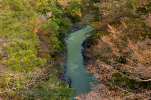 天然の要害、秋深まりゆく吾妻峡①