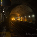 頸城トンネルの斜坑が出入口　湿度90%の筒石駅