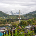 主塔はコンクリートの水芭蕉　尾瀬大橋