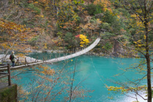 秋深まる寸又峡をゆく　「夢の吊り橋」編