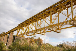ボルチモアトラスの雄　山都の谷に架かる一ノ戸川橋梁　