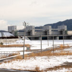 大槌駅からみる小鎚川水門　復興の軌跡