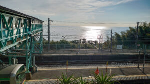 【無人駅】根府川駅　　JR東海道本線　神奈川県