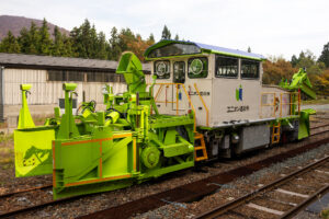 和賀仙人駅と除雪車　はたらく車はおもしろい