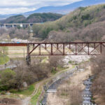 錆びてなお生きるボルチモアトラスの存在感  旧立場川橋梁