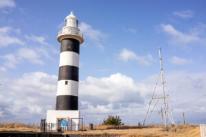 入道埼灯台　パステル画　秋田県 男鹿半島 入道埼灯台 パステル画 秋田県 男鹿半島