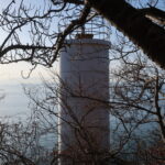 テンミニッツで神社参道を往復、渡波尾埼灯台と一瞬の出会い