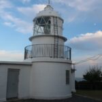 部埼灯台、駐車場からの急階段にちょっとビビる