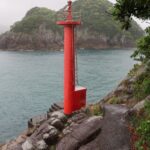 宇久井港口灯台はこれまでの最大難度、雨がさらに輪をかけた